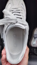 熱風(fēng)（Hotwind）銀色德訓鞋女款2026年春季新款百搭平底休閑鞋輕便軟底女鞋子 曬單實(shí)拍圖