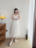 森馬（Semir）連衣裙女夏季花邊提花肌理垂感2026小性感溫柔吊帶裙109326114028 曬單實(shí)拍圖