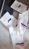 李寧專(zhuān)業(yè)男女款運動(dòng)厚襪健身棉襪防滑減震羽毛球襪吸汗跑步透氣襪子 白黑+白黑+白黑 加厚底35-39碼 曬單實(shí)拍圖