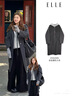 ELLE【明星同款】綿羊毛自在廓形雙面呢大衣女25冬新款毛呢外套 深灰（大衣+馬甲真兩件套） S 曬單實(shí)拍圖