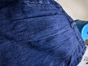 佐丹奴褲子男裝新款軟牛仔直筒男褲洗水半松緊腰牛仔短褲13106306 62中藍 L 曬單實(shí)拍圖