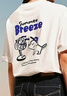 太平鳥(niǎo)男裝 滑板小狗聯(lián)名重磅印花短袖T恤2026夏新款圓領(lǐng)寬松體恤 白色 第一批 XL 曬單實(shí)拍圖