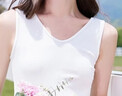 香影（xiangying）吊帶背心女內搭2026夏季新款打底衫修身顯瘦前后兩穿白色上衣 白色 均碼 曬單實(shí)拍圖