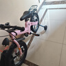 361°兒童自行車(chē)3-6-8歲雙碟剎寶寶腳踏車(chē)男女小孩輔助輪單車(chē)16寸粉色 曬單實(shí)拍圖