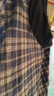 蓋璞男裝秋季款法蘭絨格紋拼接連帽長(cháng)袖襯衫上衣美版799402 曬單實(shí)拍圖