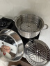 康巴赫304不銹鋼雙層蒸鍋蒸籠復底大湯蒸鍋多功能鍋具32cm燃氣灶通用 曬單實(shí)拍圖