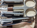 AULESET德國精工品牌指甲刀套裝鉗剪眉夾眉剪挖耳勺磨甲銼高端修甲9件套 曬單實(shí)拍圖