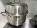 康巴赫304不銹鋼三層蒸鍋蒸籠復底大湯蒸鍋多功能鍋具30cm燃氣灶通用 曬單實(shí)拍圖