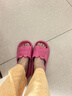 四季可穿拖鞋女居家防滑防臭eva家用室內浴室不臭涼拖鞋外穿 玫紅色 38-39 曬單實(shí)拍圖