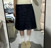 UR2025秋季新款女裝復古休閑腰帶棉質(zhì)牛仔半裙UYU850109 曬單實(shí)拍圖