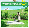 探險者（TAN XIAN ZHE）帳篷戶(hù)外露營(yíng)防雨過(guò)夜3人-4人速開(kāi)便捷天幕二合一黑膠防曬帳篷 【特惠套餐】3-5人帳篷+防潮墊 曬單實(shí)拍圖