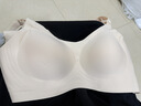 嫚熙（EMXEE）孕婦哺乳文胸內衣喂養胸衣舒適上托聚攏懷孕期喂奶文胸女 凝脂膚 M 曬單實(shí)拍圖