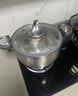 邁巴勒不銹鋼微壓蒸鍋燜煮鍋無(wú)涂層煮粥燉菜鍋26CM大容量微壓鍋灶具通用 曬單實(shí)拍圖