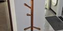 棲音閣實(shí)木衣架落地臥室衣帽架客廳掛衣服架子落地衣架家用立式掛包架 曬單實(shí)拍圖