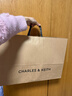 CHARLES&KEITH大容量柔軟抽繩鏈條福袋包托特包包女包女士生日禮物CK2-20782654 Black黑色 L 曬單實(shí)拍圖