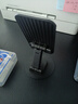 碩圖手機支架桌面ipad平板支架360度可旋轉升降懶人直播拍視頻多功能追劇神器小巧便攜支撐架可折疊 【黑色360°旋轉】手機平板通用 曬單實(shí)拍圖