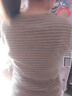優(yōu)衣庫女裝羅紋船領(lǐng)條紋T恤/五分袖26春夏新款486466 31 米色 XL 曬單實(shí)拍圖