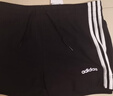 adidas休閑修身舒適三條紋修身短褲女裝阿迪達斯官方輕運動(dòng) 黑/白   M 曬單實(shí)拍圖