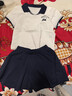 迷你巴拉巴拉短袖套裝女童速干學(xué)院風(fēng)短褲兩件套夏季【涼感抑菌】 珍珠白10201 110 曬單實(shí)拍圖