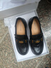 百麗學(xué)院風(fēng)樂(lè )福鞋女2026新款小皮鞋厚底增高通勤單鞋JD017AA6 黑色 35 曬單實(shí)拍圖