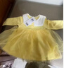 巴拉巴拉寶寶連衣裙蓬蓬網(wǎng)紗裙A字裙女童裝秋季新款裙子兒童 奶黃30183 90 曬單實(shí)拍圖