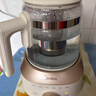 美的（Midea）花漾0膠水全玻璃養生壺多功能煮茶壺母嬰燒水壺恒溫電熱水壺全自動(dòng)一體1.2L YS12B302J 曬單實(shí)拍圖