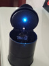 車(chē)載煙灰缸個(gè)性創(chuàng  )意多功能夜光燈帶蓋汽車(chē)車(chē)內用品大全實(shí)用 黑色led燈款 均碼 曬單實(shí)拍圖