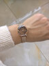 聚利時(shí)（Julius）手表女韓版時(shí)尚小巧潮流學(xué)生石英防水女士手表玫金咖盤(pán)JA-917D 曬單實(shí)拍圖