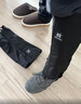 雪倫朵雪套登山徒步戶(hù)外防雪鞋套防水沙漠防沙鞋套男女防臟防刮護腿套 黑色 曬單實(shí)拍圖