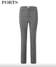 PORTS寶姿秋冬新品女裝時(shí)尚通勤職場(chǎng)休閑褲LM9P079NFQ054 丈青色格子 M (6) 曬單實(shí)拍圖