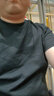拇指白小T一代純棉短袖T恤男女26春夏新品休閑小白丅百搭 墨黑男款 XL 曬單實(shí)拍圖