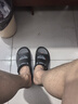 森馬（senma）森馬拖鞋男夏季外穿防滑厚底拖男士大碼沙灘涼鞋 黑色 42-43 曬單實(shí)拍圖