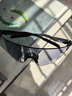京東京造運動(dòng)騎行眼鏡 戶(hù)外開(kāi)車(chē)防曬太陽(yáng)鏡護目鏡墨鏡男女款 黑框防霧 曬單實(shí)拍圖