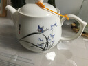 祥燕（xiangyan）大容量家居茶壺帶過(guò)濾網(wǎng)1000ml辦公茶水壺大號泡茶壺白瓷冷水壺 蘭香 曬單實(shí)拍圖