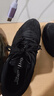 特步男子跑步鞋運動(dòng)鞋輕便減震春夏季防潑水革面跑鞋黑色 曬單實(shí)拍圖