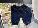 迷你巴拉巴拉男女童褲子春新款彈力兒童寬松直筒牛仔褲長(cháng)褲 牛仔深藍88301 100 曬單實(shí)拍圖