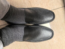 紅蜻蜓真皮皮鞋一腳蹬休閑套腳商務(wù)皮鞋男軟底男士爸爸鞋WTA30612黑色42 曬單實(shí)拍圖