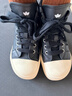 iiJin艾今2025新款8cm厚底內增高簡(jiǎn)約百搭女鞋歪頭低幫休閑板鞋女065QNK 黑色 38 曬單實(shí)拍圖