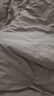 京東京造 60支長(cháng)絨棉植素超柔貢緞 A類(lèi)純棉床單被套床上四件套 1.5米床 英倫灰 曬單實(shí)拍圖