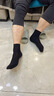 皮爾卡丹襪子男士夏季薄款100%純棉舒適防臭抑菌耐磨透氣不悶腳 黑色3深灰2 均碼 曬單實(shí)拍圖