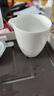 德化羊脂玉白瓷公道杯家用功夫茶具陶瓷分茶器手抓倒茶公杯勻杯 羊脂玉-純白水墨江山公道杯 曬單實(shí)拍圖