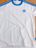 adidas經(jīng)典時(shí)尚舒適休閑運動(dòng)短袖T恤男女夏季阿迪達斯官方三葉草 漢玉白/鳥(niǎo)羽藍   XL 曬單實(shí)拍圖