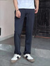 海瀾之家（HLA）休閑褲男輕商務(wù)時(shí)尚系列大碼褲子男秋冬季 黑色5C XL 180/88A推薦149~162斤 曬單實(shí)拍圖