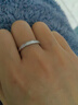 DL 1998pt950鉑金戒指PT950鉑金迷你版半鉆排戒女簡(jiǎn)約時(shí)尚百搭 13號 曬單實(shí)拍圖