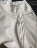 優(yōu)衣庫女裝HEATTECH彈力搖粒絨半拉鏈套頭衫/打底衫479693 01 乳白色 M /160/84A 曬單實(shí)拍圖