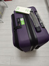 不萊玫行李箱女拉桿箱登機旅行箱男密碼大容量側開(kāi)三代20英寸 烏梅紫色 曬單實(shí)拍圖
