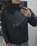 蕉內（Bananain）氧氣男女士防風(fēng)防雨沖鋒衣春秋戶(hù)外登山夾克連帽外套 【男女同款】黑色 M 曬單實(shí)拍圖