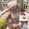Jellycat花布邦尼兔動(dòng)物毛絨玩偶兔子玩偶兒童娃娃送禮生日禮物 徹蕊（胭脂粉色） Medium 曬單實(shí)拍圖