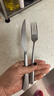 雙槍鈦健康牛排西餐餐具刀叉餐具套裝 不銹鋼刀叉兩件套組合裝 曬單實(shí)拍圖