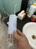 同詩(shī)便攜沖牙器UV殺菌水牙線(xiàn)牙齒沖洗器旅行出差家用伸縮洗牙器預防牙結石正畸潔牙器O5小太陽(yáng)藍 曬單實(shí)拍圖